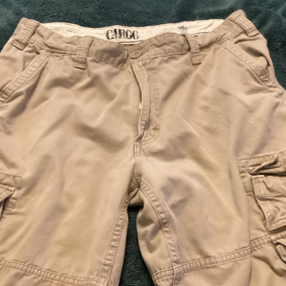 Cargo Beige Utility Shorts